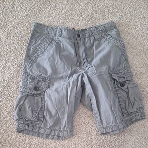Men's Gray Cargo Shorts Union Size 32
